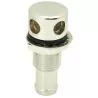 Event de réservoir droit chromé perçage diamètre 18 mm longueur 59 mm
