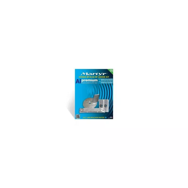 Kit anode aluminium hors-bord Honda 40-50cv
