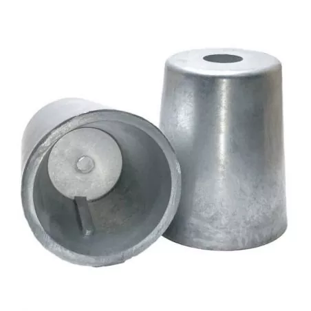 Anode embout d'arbre conique à clavette diamètre 100mm