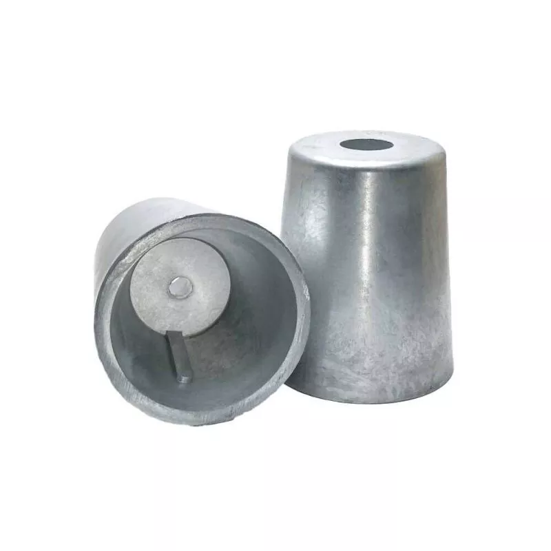 Anode embout d'arbre conique à clavette diamètre 60mm