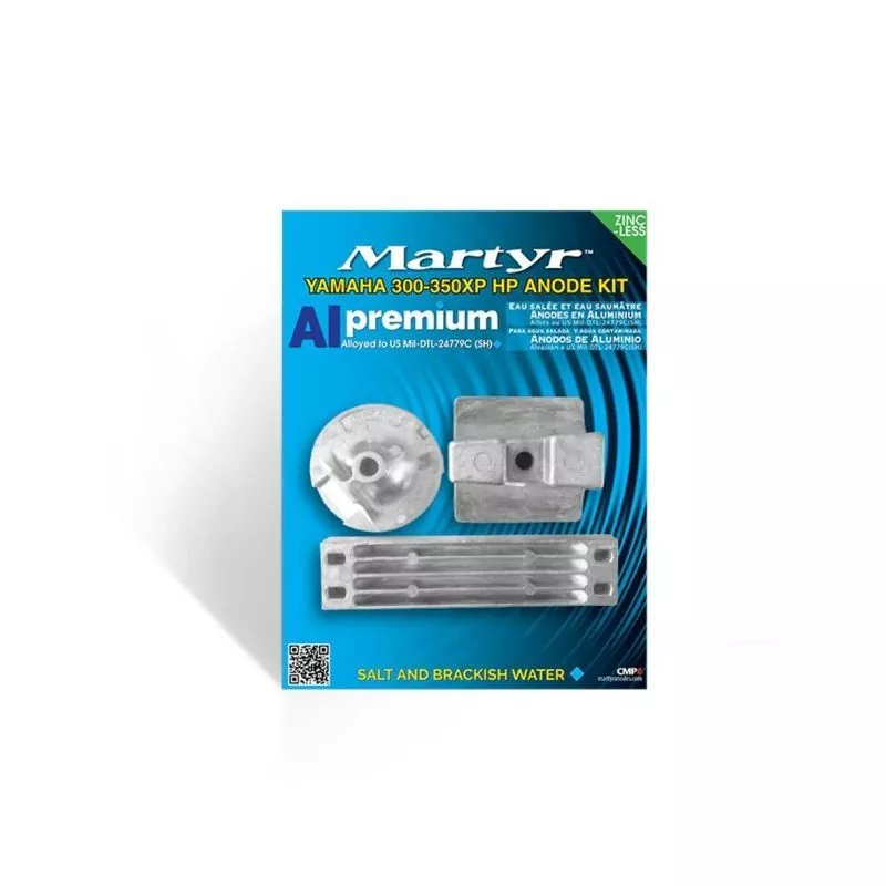 Kit anode aluminium hors-bord Yamaha 300-350cv F300 F350