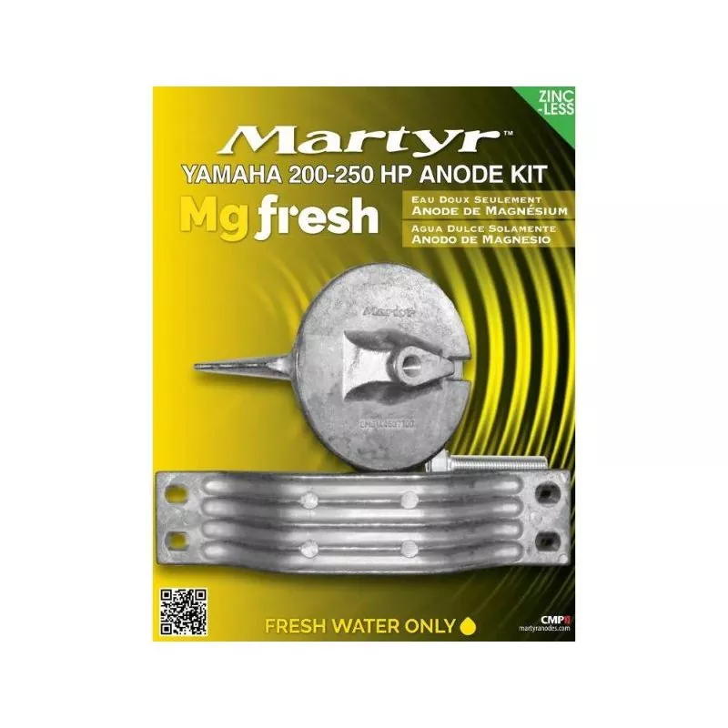 Kit anode magnésium hors-bord Yamaha F200 F250