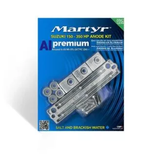 Kit anode aluminium hors-bord Suzuki 150-350cv
