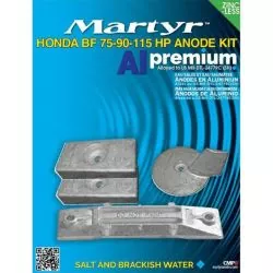 Kit anode aluminium pour Honda 75-90-115cv