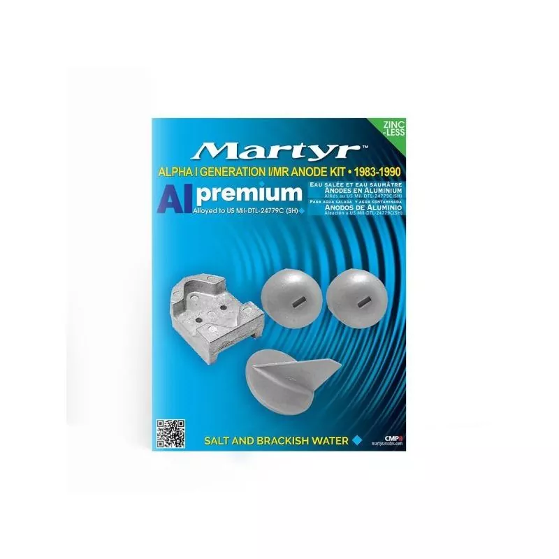 Kit anode alu pour Mercury Alpha one gen 1 1983-1990