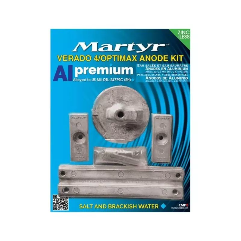 Kit anode alu pour Mercury Verado 4 Optimax