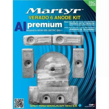 Kit anode alu pour Mercury Verado 6