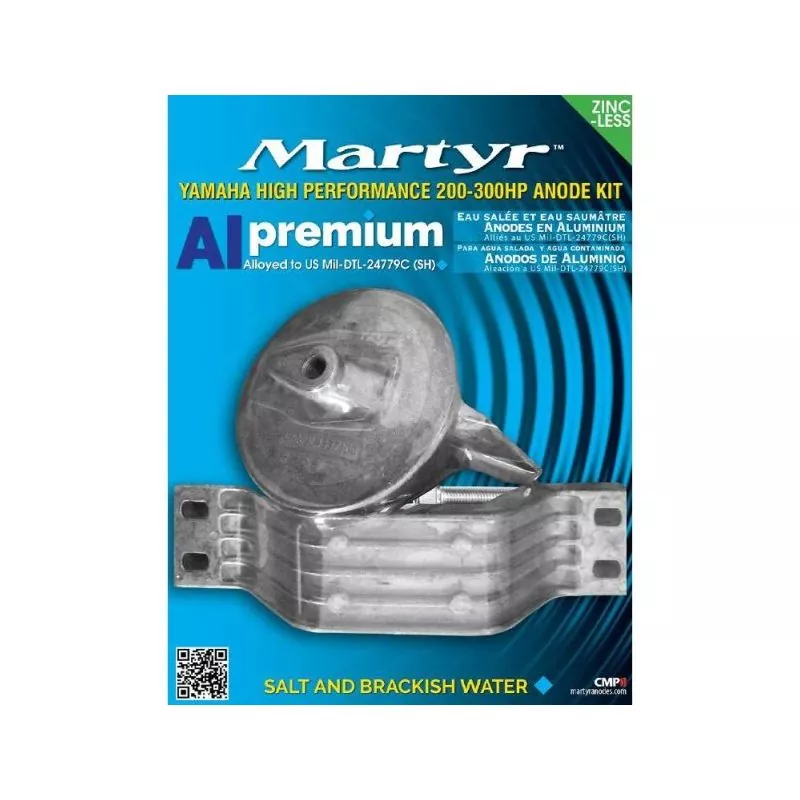 Kit anode aluminium pour Yamaha High Performance 200-300cv Kit anode aluminium pour Yamaha High Performance 200-300cv