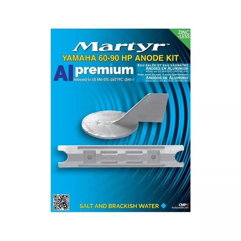 Kit anode aluminium pour Yamaha 60-90cv Kit anode aluminium pour Yamaha 60-90cv