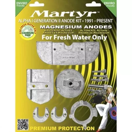 Kit anode magnésium pour Mercury Alpha one gen 2 après 1990