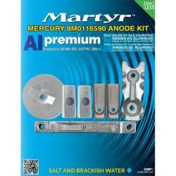 Kit anode alu hors-bord Mercury Verado 6 350cv
