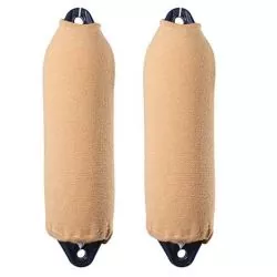 2 Chaussette pare-battages diamètre 23cm Longueur 76cm BEIGE