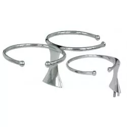 Porte-verre 1 verre diamètre 90mm inox 316 vis sans tête