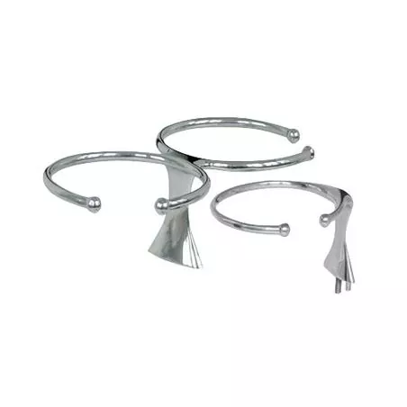 Porte-verre 2 verres diamètre 90mm inox 316 vis sans tête