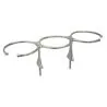 Porte-verre 3 verres diamètre 90mm inox 316 vis sans tête