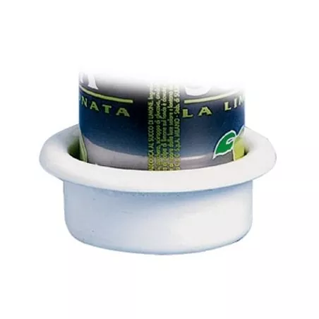 Porte-verres à encastrer blanc diamètre 75mm