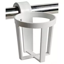Porte-verres plastique à clipser sur balcons ou garde-corps X3