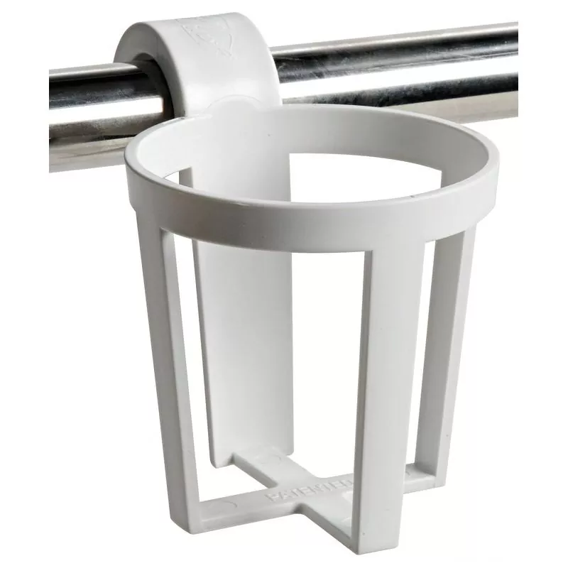 Porte-verres plastique à clipser sur balcons ou garde-corps X3