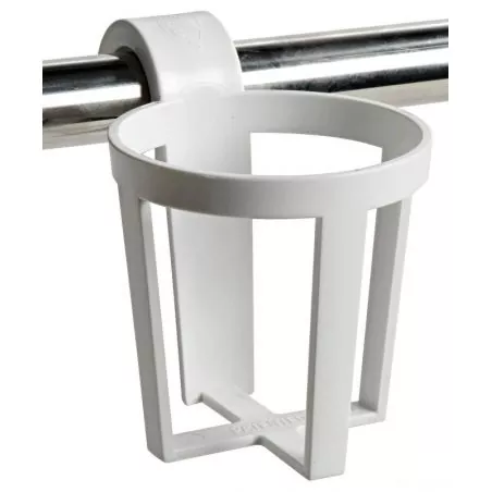 Porte-verres plastique à clipser sur balcons ou garde-corps X3