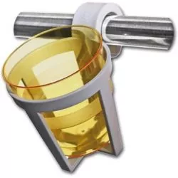 Porte-verres plastique à clipser sur balcons ou garde-corps X3