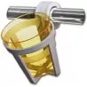 Porte-verres plastique à clipser sur balcons ou garde-corps X3