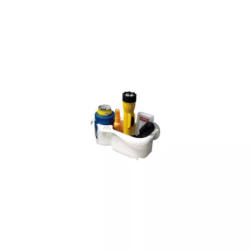 Porte objets avec porte-canettes fixation ventouses