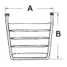 Plateforme plage arrière Largeur 58cm Profondeur 52cm 2 marches