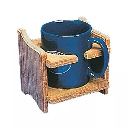 Support porte-verre et canettes en Tek