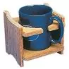Support porte-verre et canettes en Tek