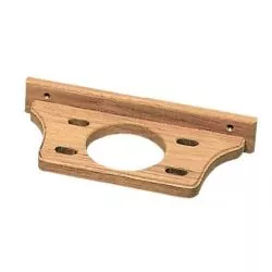 Porte-verre et brosse à dents en teck