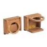 Support porte-verre et canettes mural en Tek pliable