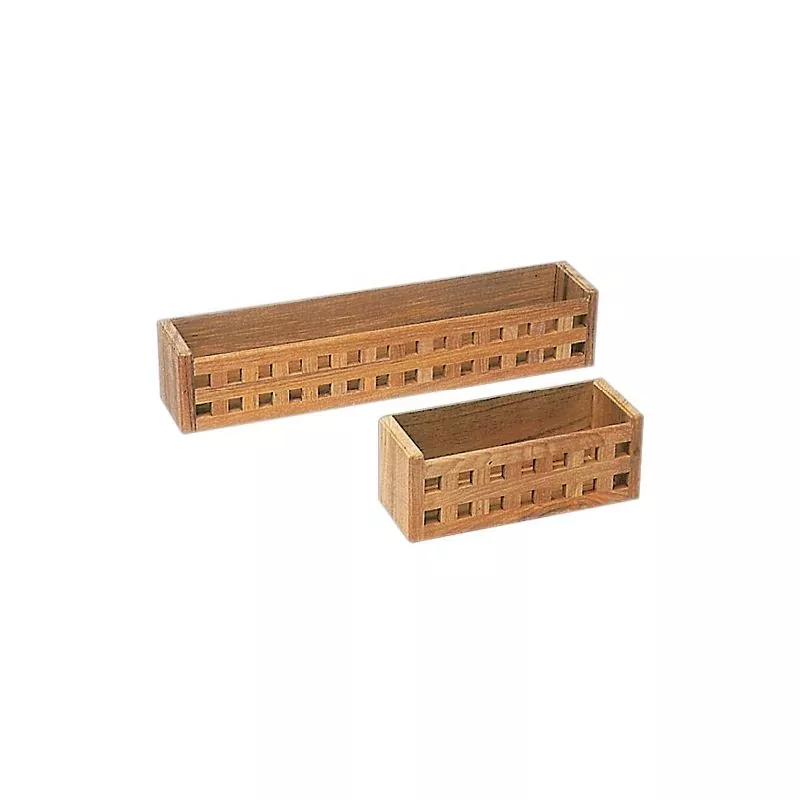Porte objet multi-usages en tek Longueur 250mm
