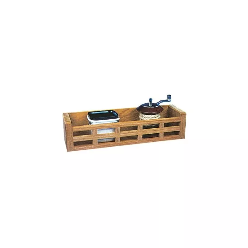 Porte objet multi-usages en tek Longueur 300mm Porte objet multi-usages en tek Longueur 300mm