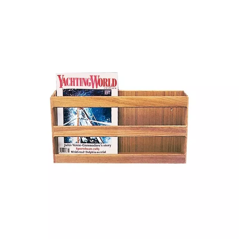 Porte revues et livres en tek Longueur 466mm Porte revues et livres en tek Longueur 466mm