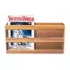 Porte revues et livres en tek Longueur 466mm