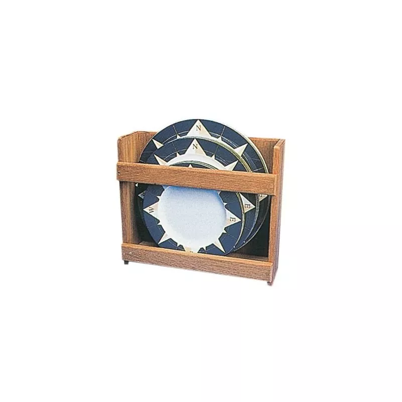 Rangement assiette en teck 285mm
