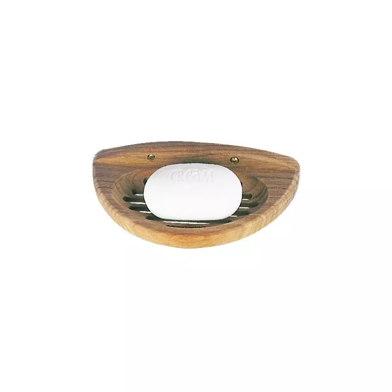 Porte savon en teck forme coquille 180mm