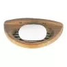 Porte savon en teck forme coquille 180mm