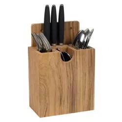 Rangement porte couverts en teck 150mm
