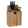 Rangement porte couverts en teck 150mm