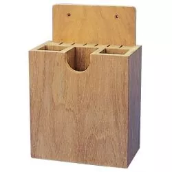 Rangement porte couverts en teck 150mm