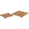 Caillebotis en teck 200x200mm repose casserole plats et autres