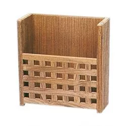 Porte revues et livres en tek Longueur 265mm