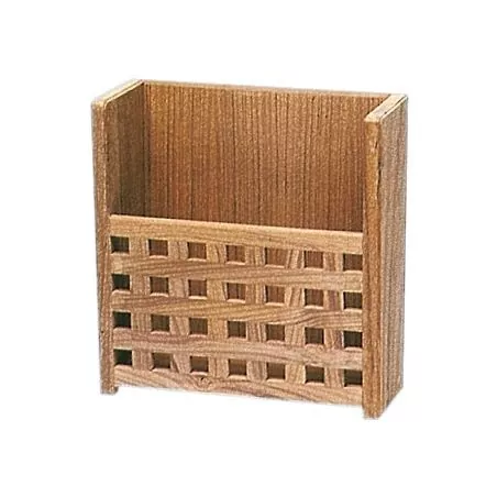 Porte revues et livres en tek Longueur 265mm