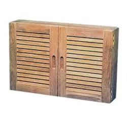 Petite armoire cuisine et salle de bain en teck 56x11x38cm