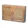 Petite armoire cuisine et salle de bain en teck 56x11x38cm