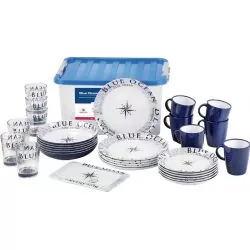 Set de vaisselle Blue Ocean 31 pièces