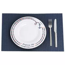 Set de table antidérapant bleu