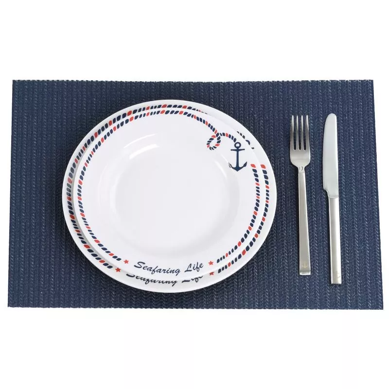 Set de table antidérapant bleu