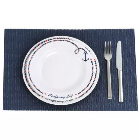 Set de table antidérapant bleu